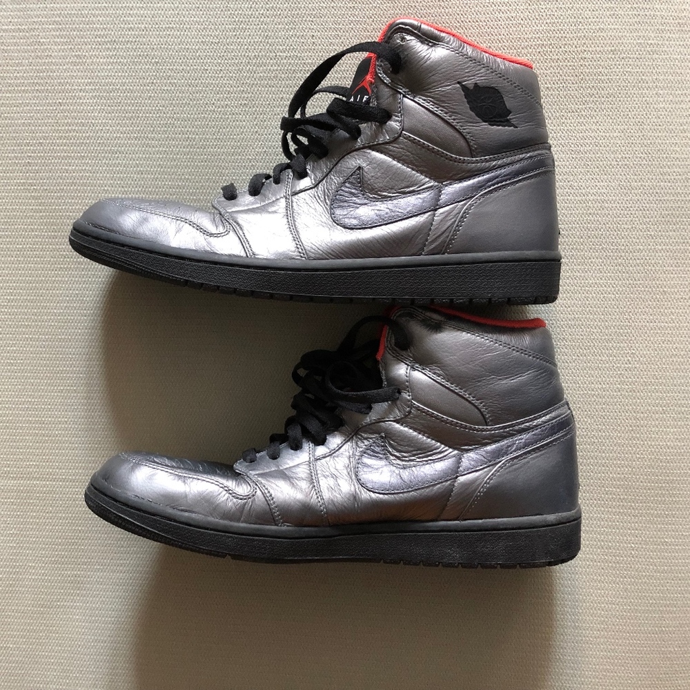 BRAND NEW NIKE AIR JORDAN Size12 "METALLIC" PEWTER
